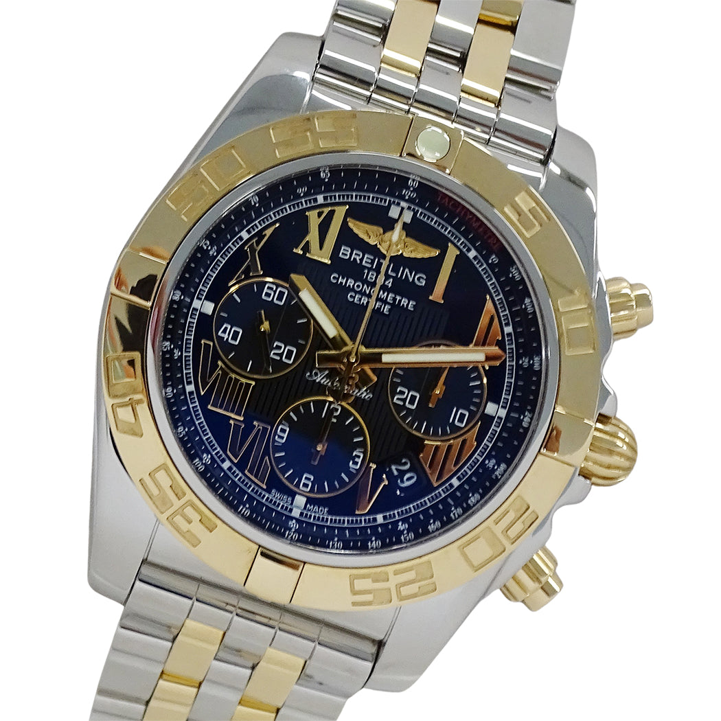 BREITLING ブライトリング クロノマット44 CB011012/B957 メンズ 腕時計 自動巻き SS PG 磨き済み【中古】