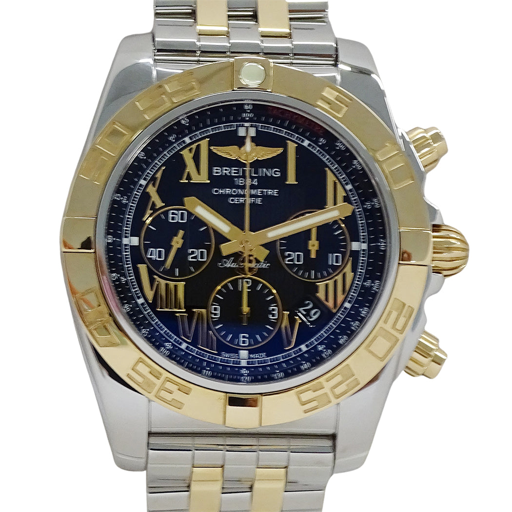BREITLING ブライトリング クロノマット44 CB011012/B957 メンズ 腕時計 自動巻き SS PG 磨き済み【中古】