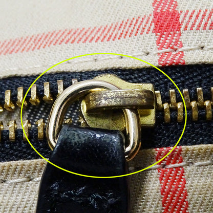 BURBERRY バーバリー トートバッグ ブラック レザー レディース 【中古】