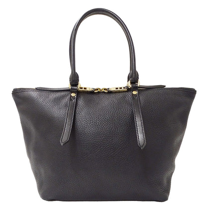 BURBERRY バーバリー トートバッグ ブラック レザー レディース 【中古】
