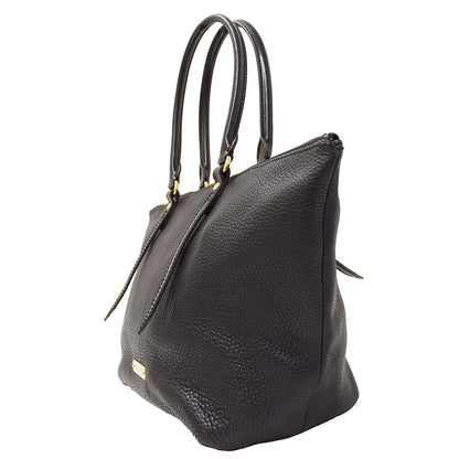 BURBERRY バーバリー トートバッグ ブラック レザー レディース 【中古】