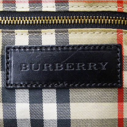 BURBERRY バーバリー トートバッグ ブラック レザー レディース 【中古】