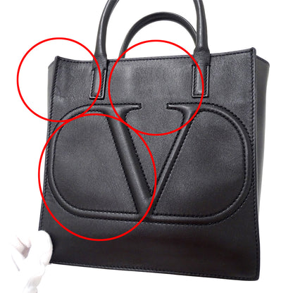 Valentino Garavani ヴァレンティノ・ガラヴァーニ 2wayバッグ ブラック レザー レディース 【中古】