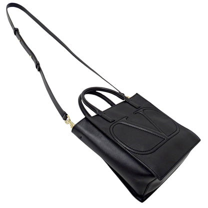 Valentino Garavani ヴァレンティノ・ガラヴァーニ 2wayバッグ ブラック レザー レディース 【中古】