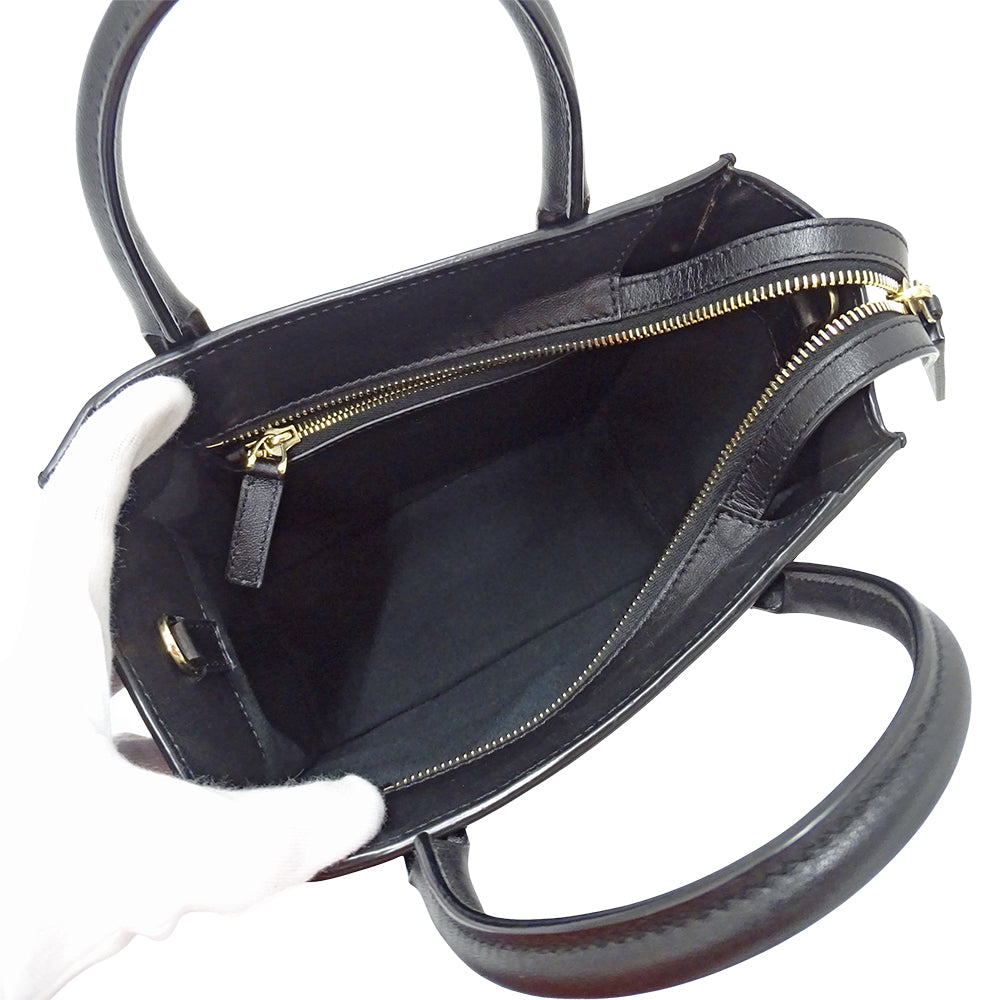 Valentino Garavani ヴァレンティノ・ガラヴァーニ 2wayバッグ ブラック レザー レディース 【中古】
