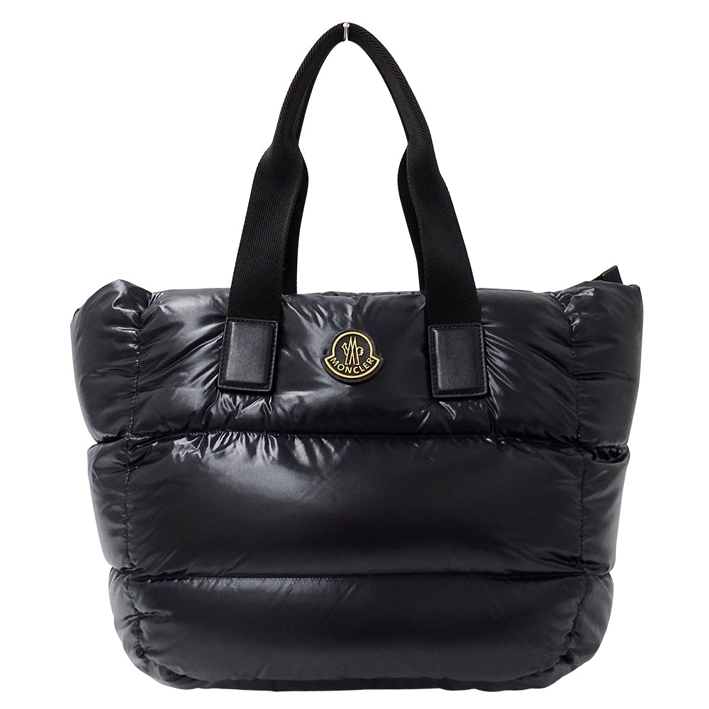 MONCLER モンクレール カラドック トートバッグ ブラック ナイロン レディース 【中古】