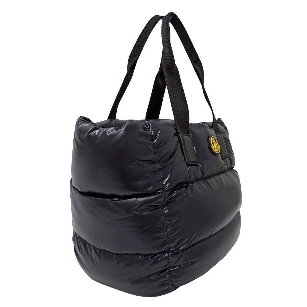 MONCLER モンクレール カラドック トートバッグ ブラック ナイロン レディース 【中古】