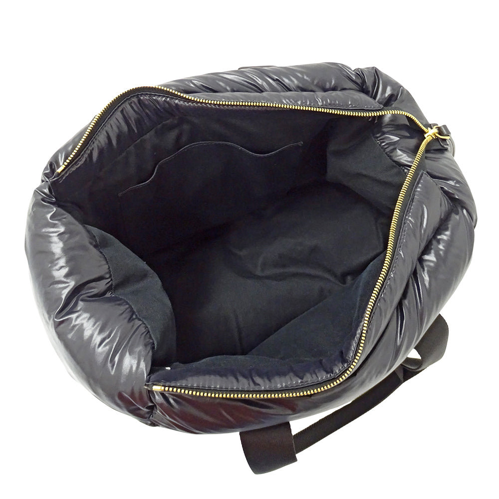 MONCLER モンクレール カラドック トートバッグ ブラック ナイロン レディース 【中古】