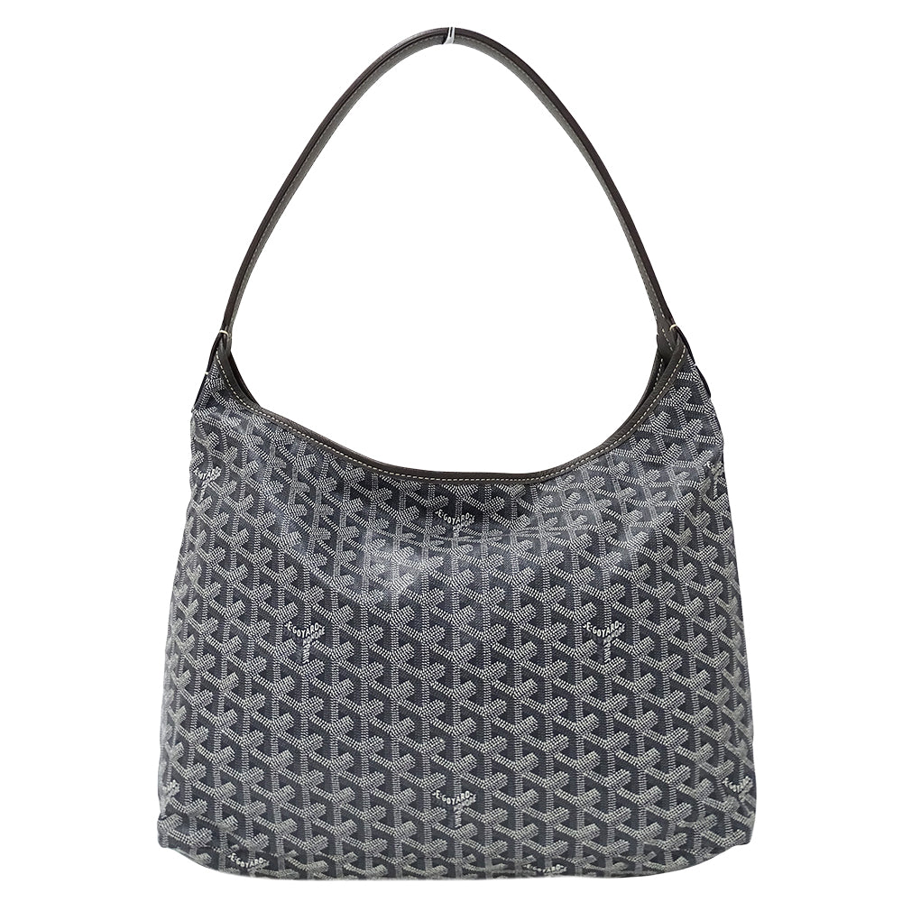 GOYARD ゴヤール ボエム ホーボーバッグ ショルダーバッグ グレー コーティングキャンバス レディース 【中古】