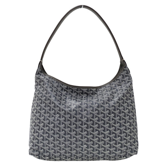 GOYARD ゴヤール ボエム ホーボーバッグ ショルダーバッグ グレー コーティングキャンバス レディース 【中古】