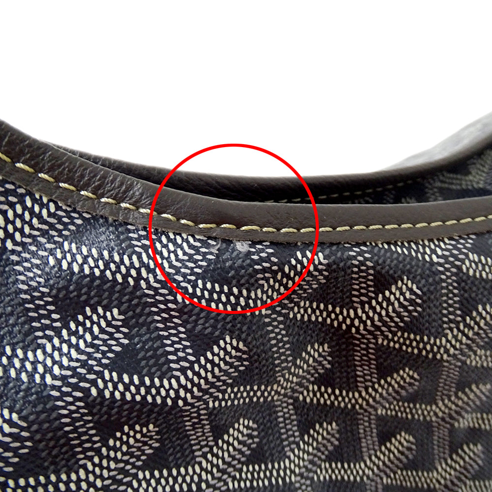 GOYARD ゴヤール ボエム ホーボーバッグ ショルダーバッグ グレー コーティングキャンバス レディース 【中古】