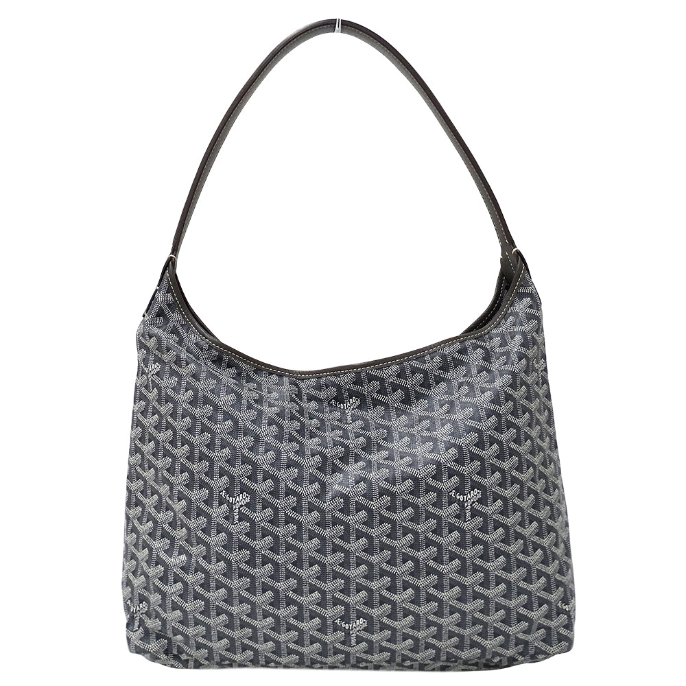 GOYARD ゴヤール ボエム ホーボーバッグ ショルダーバッグ グレー コーティングキャンバス レディース 【中古】
