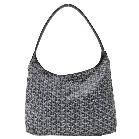 GOYARD ゴヤール ボエム ホーボーバッグ ショルダーバッグ グレー コーティングキャンバス レディース 【中古】