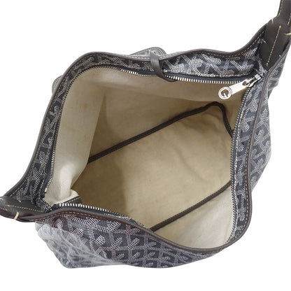 GOYARD ゴヤール ボエム ホーボーバッグ ショルダーバッグ グレー コーティングキャンバス レディース 【中古】