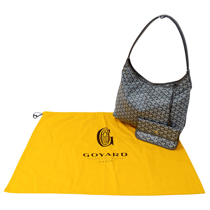 GOYARD ゴヤール ボエム ホーボーバッグ ショルダーバッグ グレー コーティングキャンバス レディース 【中古】