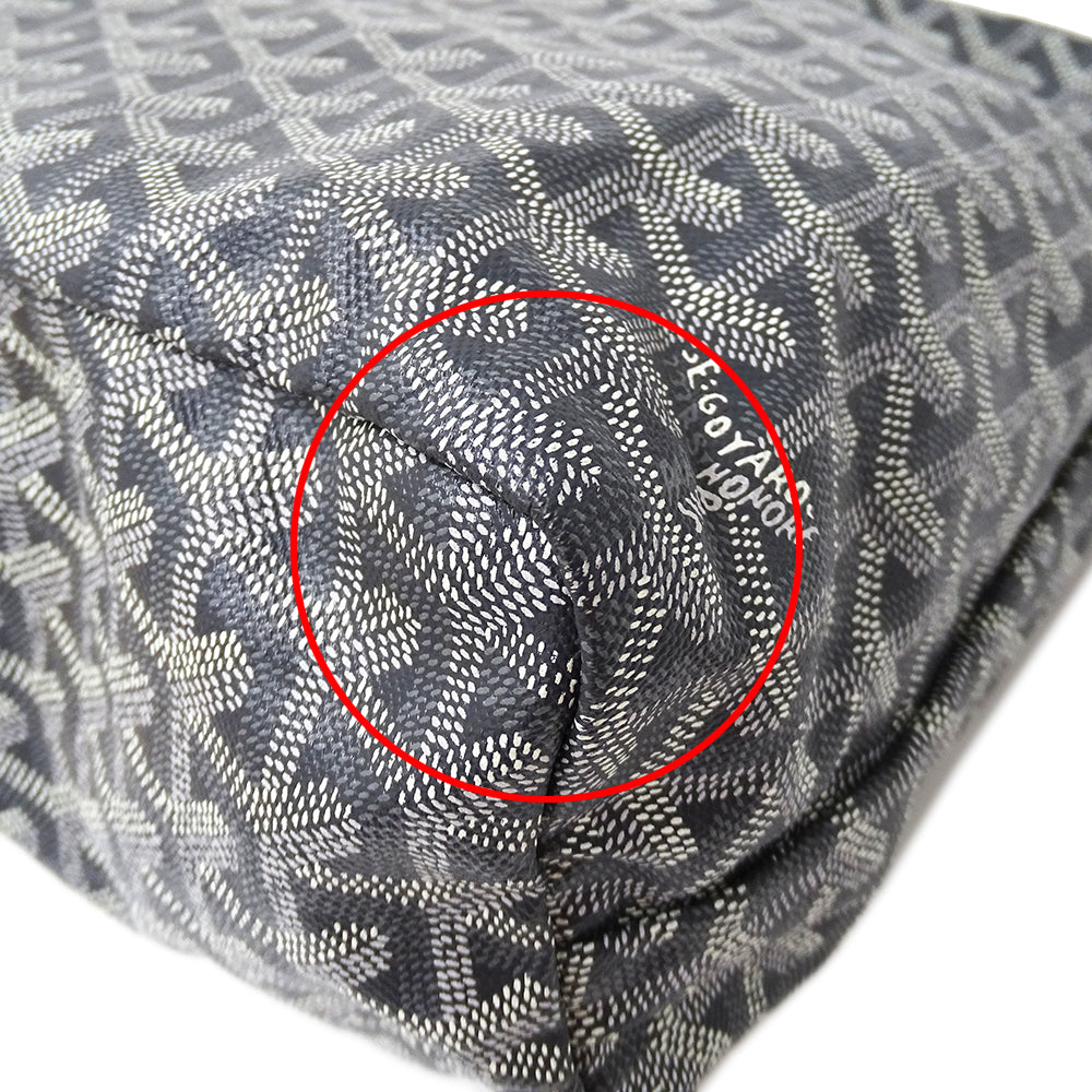 GOYARD ゴヤール ボエム ホーボーバッグ ショルダーバッグ グレー コーティングキャンバス レディース 【中古】