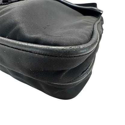 PRADA プラダ ショルダーバッグ ブラック ナイロン メンズ 【中古】