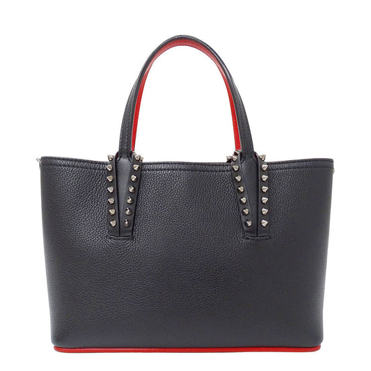 Christian Louboutin クリスチャンルブタン カバタ ミニ 2wayバッグ ブラック レッド レザー レディース 【中古】