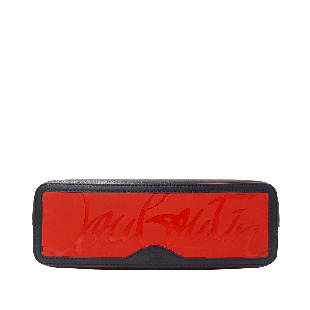 Christian Louboutin クリスチャンルブタン カバタ ミニ 2wayバッグ ブラック レッド レザー レディース 【中古】
