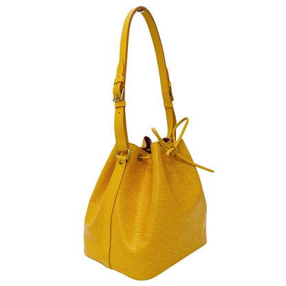 LOUIS VUITTON ルイ・ヴィトン プチ ノエ ショルダーバッグ エピ タッシリイエロー M44109 レディース 【中古】
