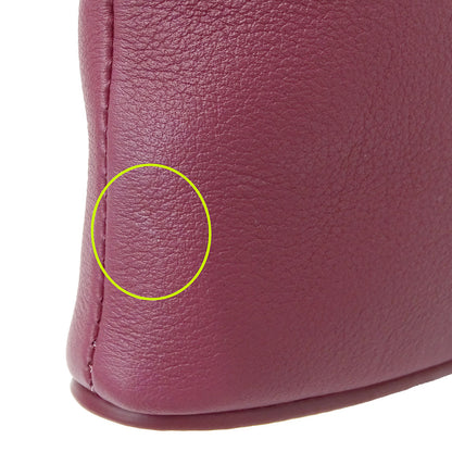 LOEWE ロエベ クラッチ・セカンドバッグ ボルドー レザー レディース 【中古】