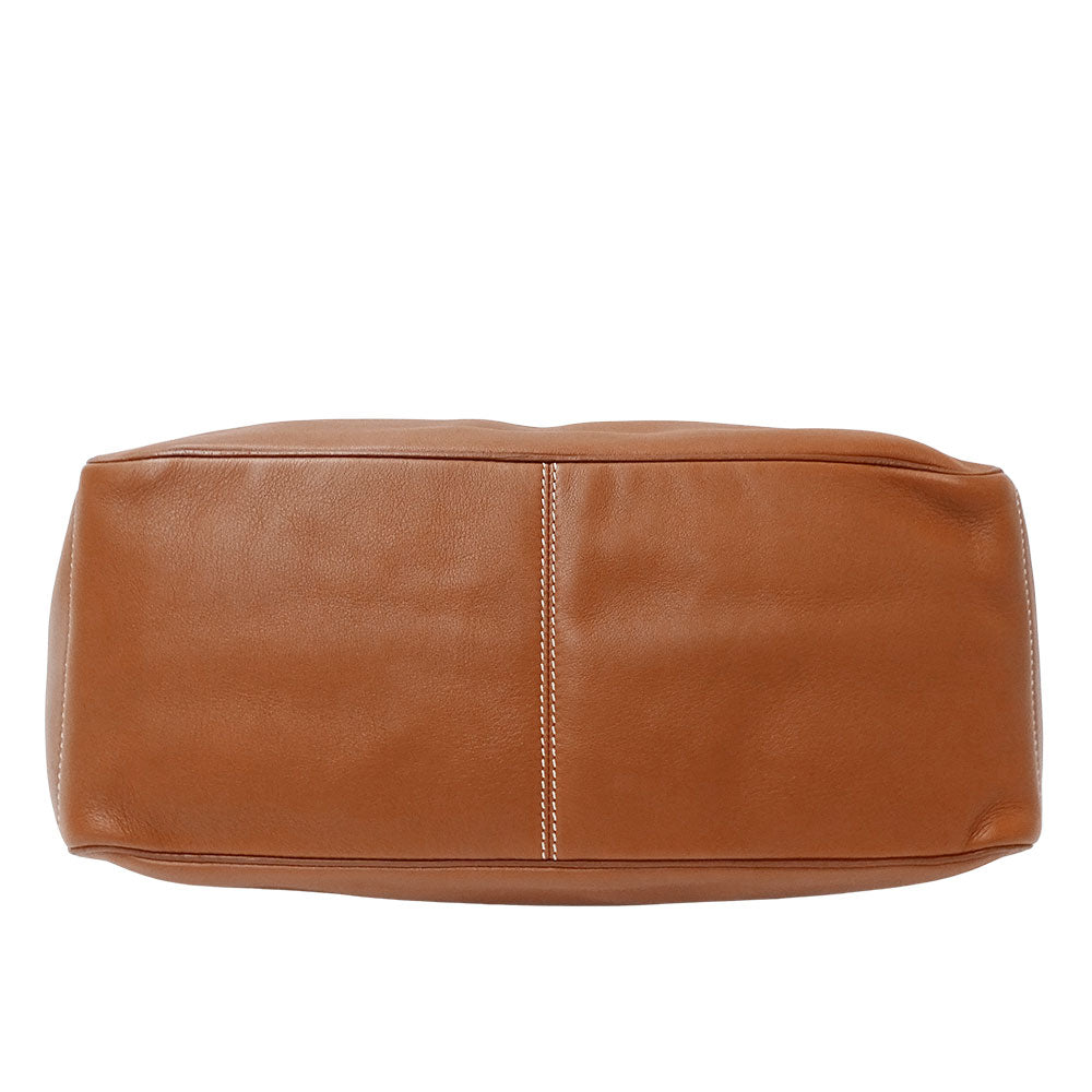 CELINE セリーヌ ブギーバッグ ハンドバッグ ブラウン レザー レディース 【中古】
