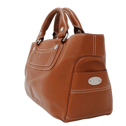 CELINE セリーヌ ブギーバッグ ハンドバッグ ブラウン レザー レディース 【中古】