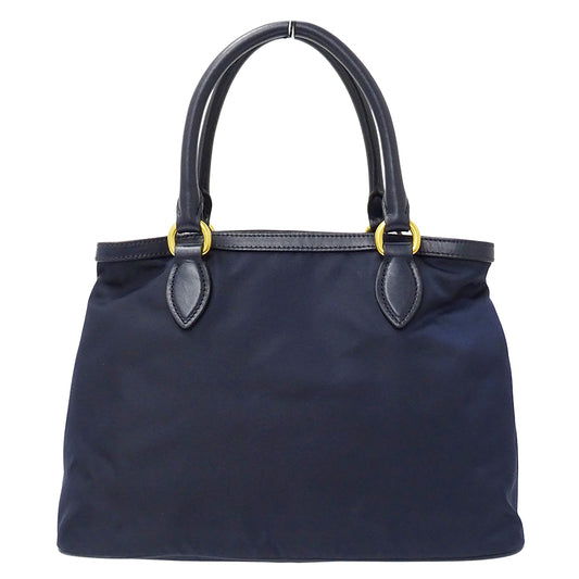 PRADA プラダ 2wayバッグ ネイビー ナイロン レディース 【中古】
