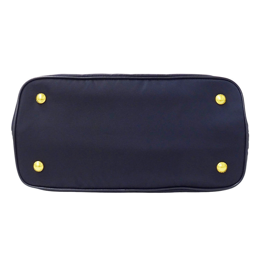 PRADA プラダ 2wayバッグ ネイビー ナイロン レディース 【中古】