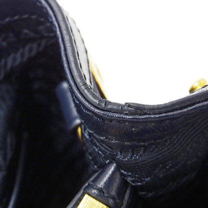 PRADA プラダ 2wayバッグ ネイビー ナイロン レディース 【中古】