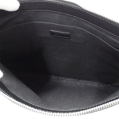 BALENCIAGA バレンシアガ ネイビークリップM クラッチ・セカンドバッグ ブラック 373834 キャンバス レディース メンズ 【中古】