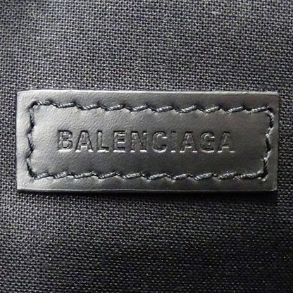 BALENCIAGA バレンシアガ ネイビークリップM クラッチ・セカンドバッグ ブラック 373834 キャンバス レディース メンズ 【中古】