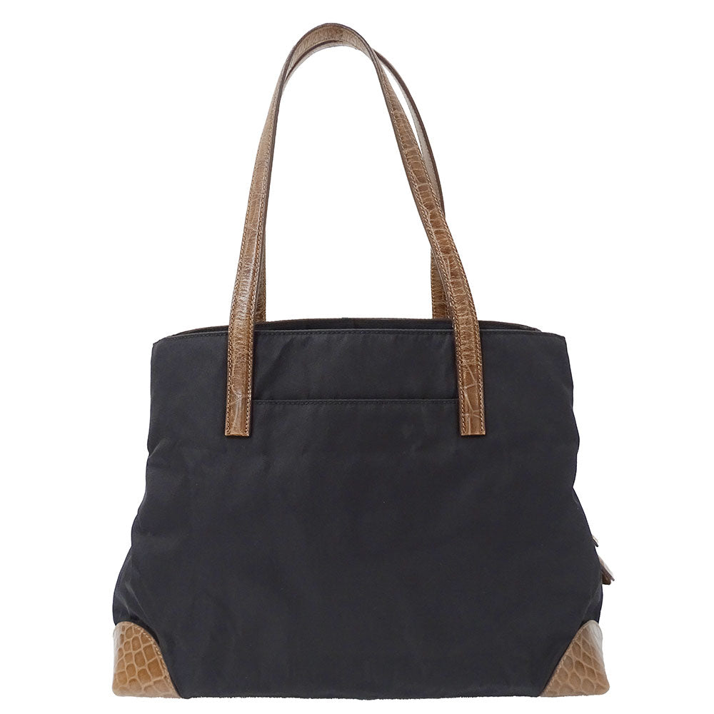 PRADA プラダ トートバッグ ブラック ナイロン レディース 【中古】