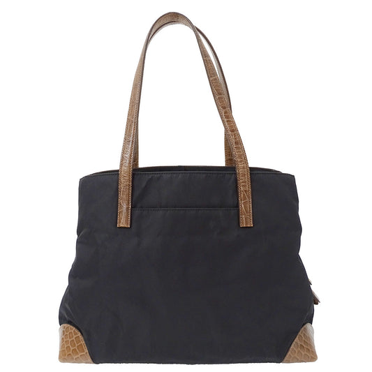 PRADA プラダ トートバッグ ブラック ナイロン レディース 【中古】