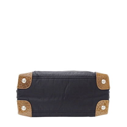 PRADA プラダ トートバッグ ブラック ナイロン レディース 【中古】