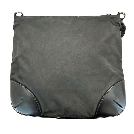 PRADA プラダ ショルダーバッグ ブラック ナイロン メンズ 【中古】