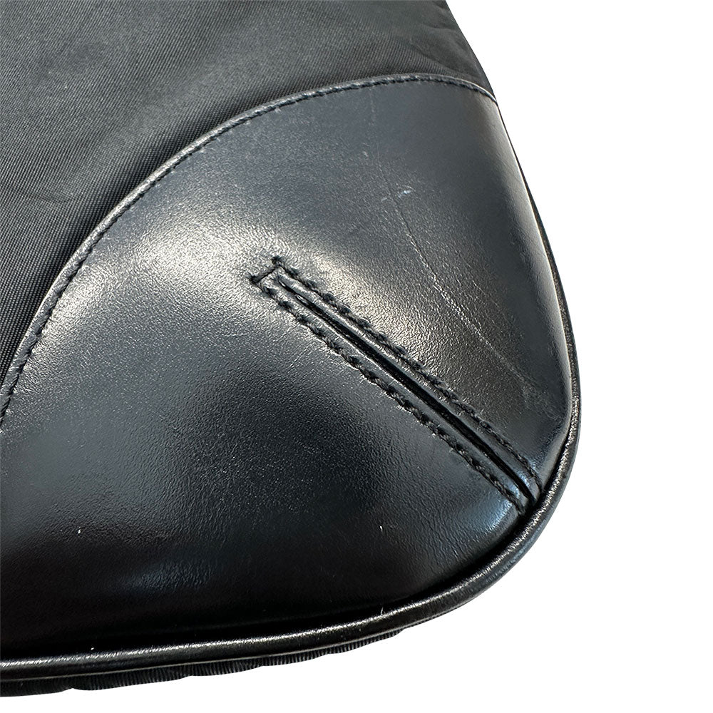 PRADA プラダ ショルダーバッグ ブラック ナイロン メンズ 【中古】