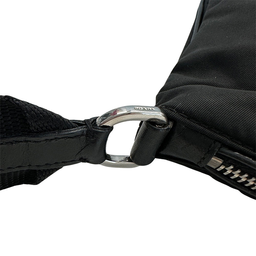 PRADA プラダ ショルダーバッグ ブラック ナイロン メンズ 【中古】
