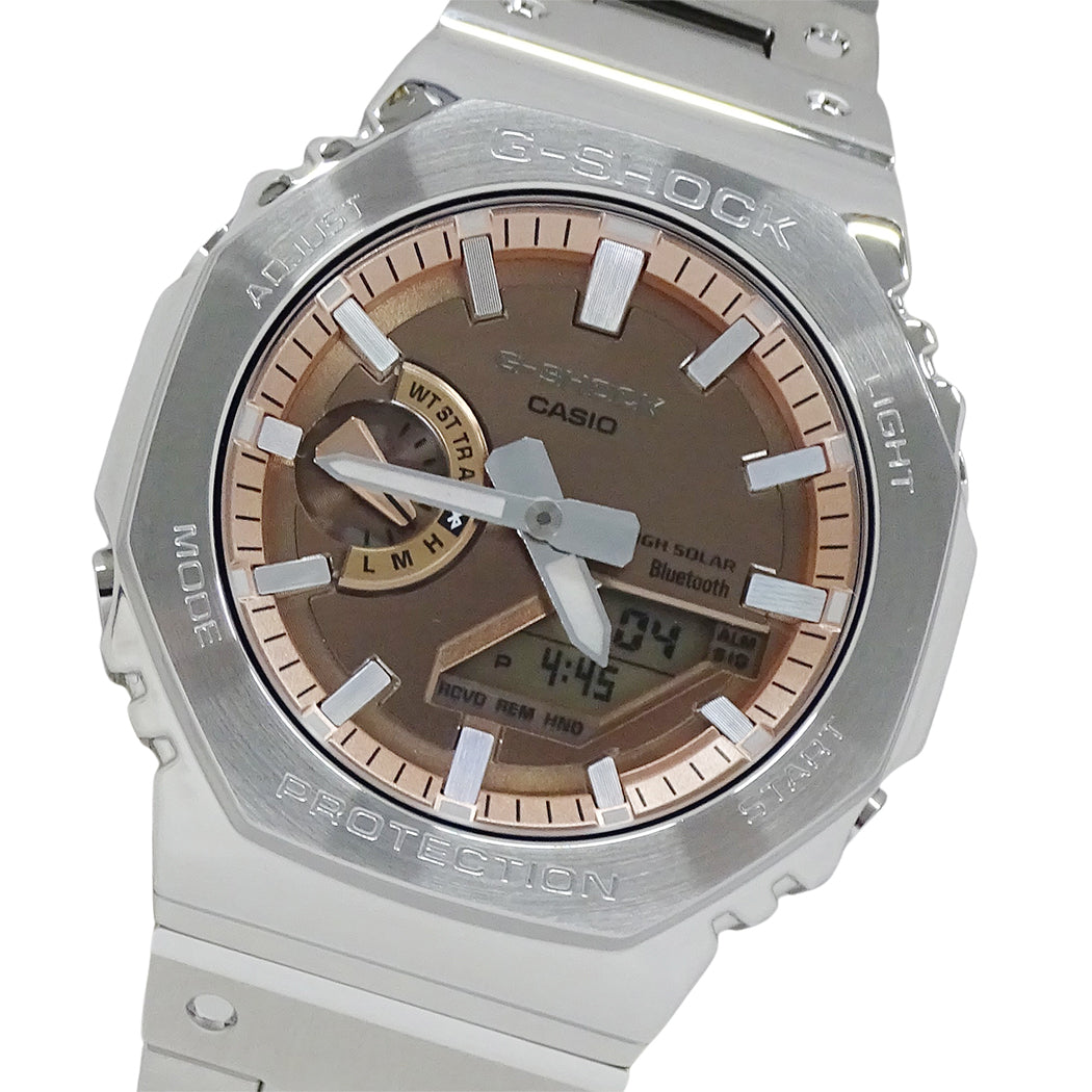 CASIO カシオ G-SHOCK フルメタル 2100シリーズ GM-B2100AD-5AJF メンズ 腕時計 タフソーラー ステンレス 【中古】