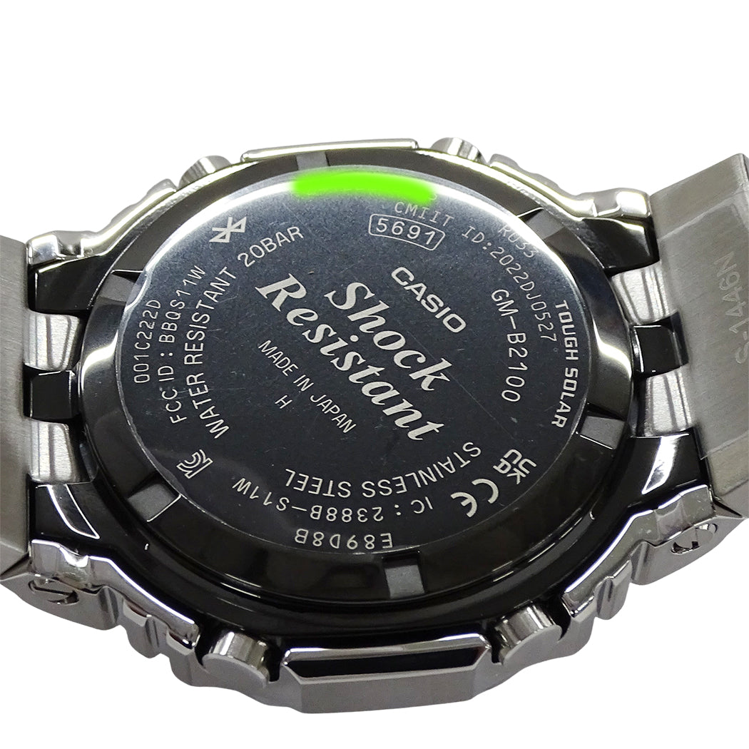 CASIO カシオ G-SHOCK フルメタル 2100シリーズ GM-B2100AD-5AJF メンズ 腕時計 タフソーラー ステンレス 【中古】