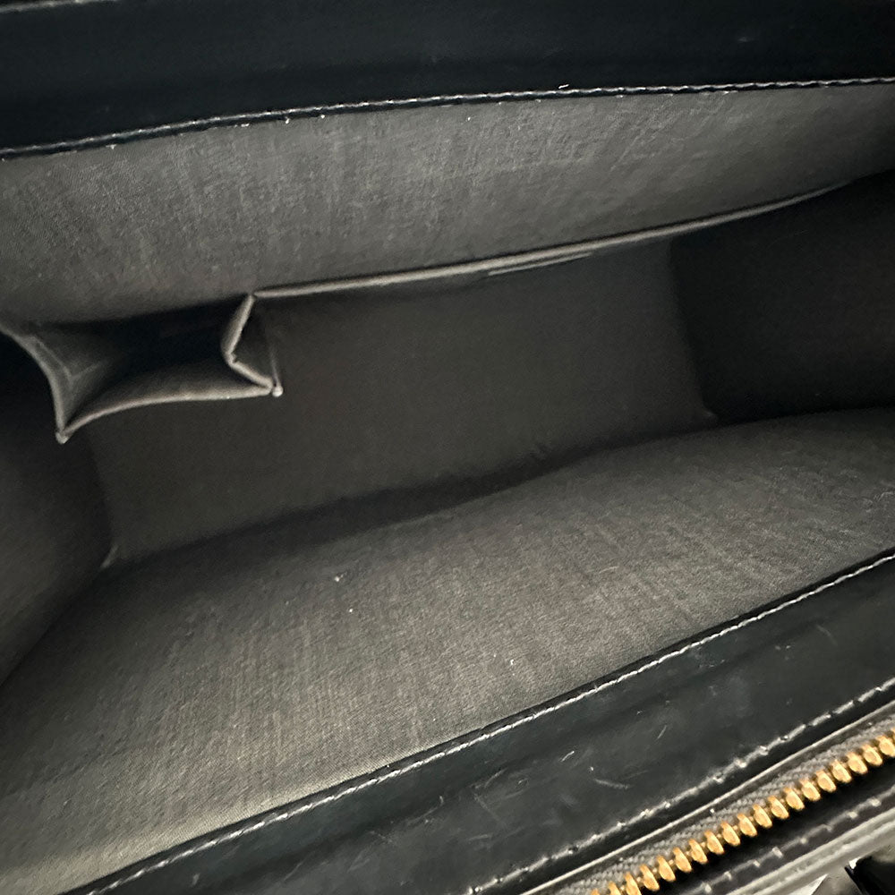 LOUIS VUITTON ルイ・ヴィトン クロワゼットPM ハンドバッグ エピ ノワール M52492 エピレザー レディース メンズ 【中古】