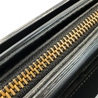 LOUIS VUITTON ルイ・ヴィトン クロワゼットPM ハンドバッグ エピ ノワール M52492 エピレザー レディース メンズ 【中古】