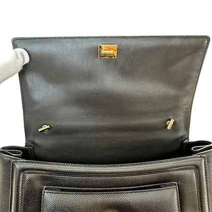 Ferragamo フェラガモ 2wayバッグ ヴァラリボン ブラック レザー レディース 【中古】