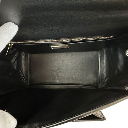 Ferragamo フェラガモ 2wayバッグ ヴァラリボン ブラック レザー レディース 【中古】