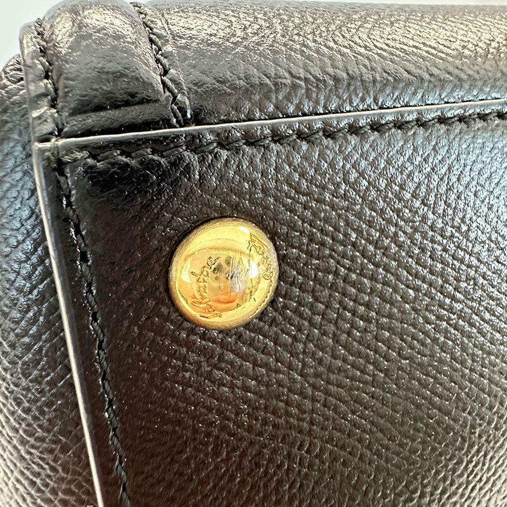 Ferragamo フェラガモ 2wayバッグ ヴァラリボン ブラック レザー レディース 【中古】