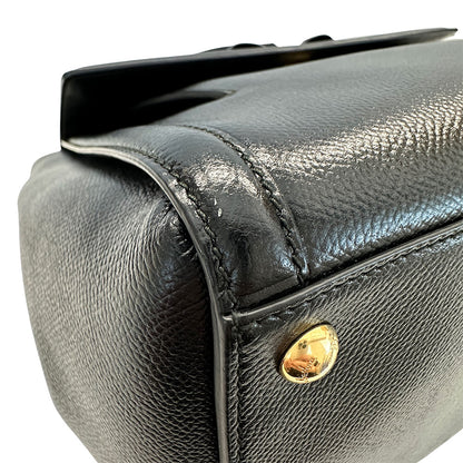 Ferragamo フェラガモ 2wayバッグ ヴァラリボン ブラック レザー レディース 【中古】