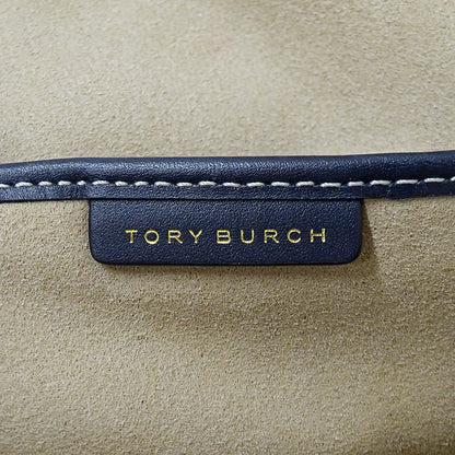 Tory Burch トリーバーチ 2wayバッグ ネイビー ベージュ キャンバス レディース 【中古】