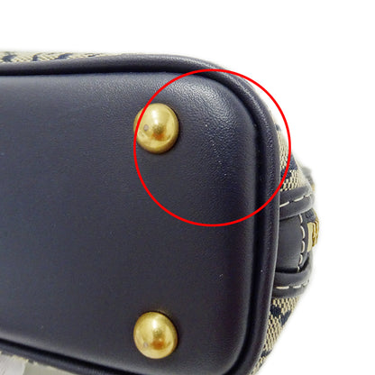 Tory Burch トリーバーチ 2wayバッグ ネイビー ベージュ キャンバス レディース 【中古】