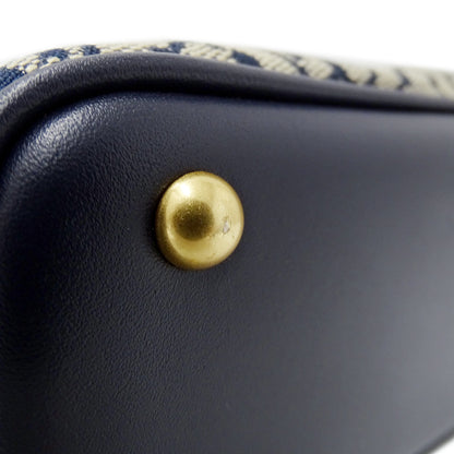 Tory Burch トリーバーチ 2wayバッグ ネイビー ベージュ キャンバス レディース 【中古】