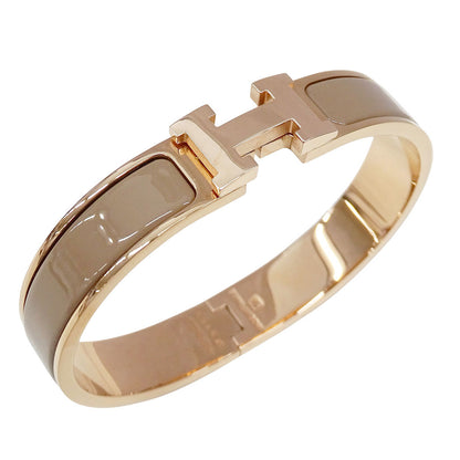 HERMES エルメス クリックH バングル メタル マロングラッセ ピンクゴールド レディース 【中古】